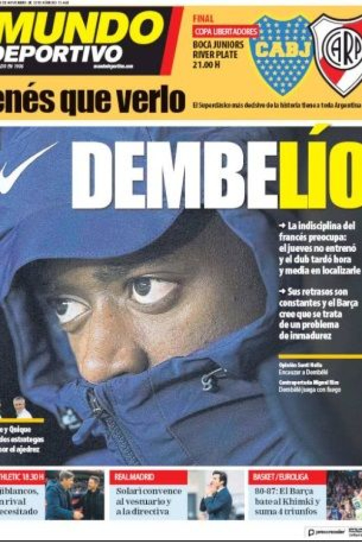 A 'indisciplina' da jovem estrela do Barça e a final da Libertadores