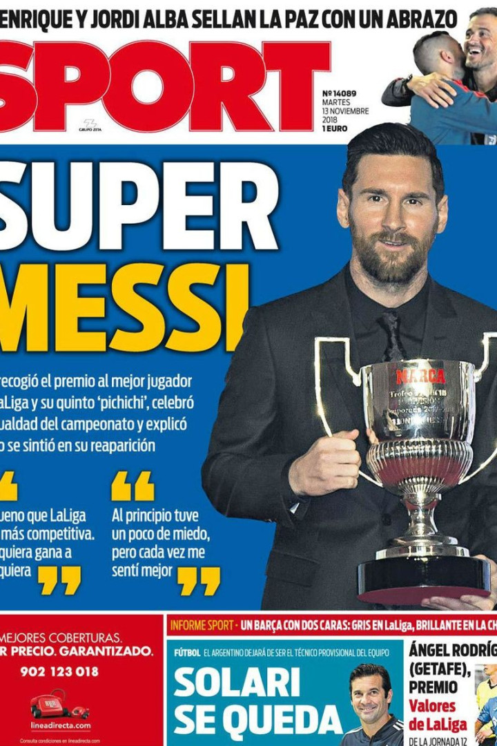 Imprensa internacional: Messi, Rooney e um 'super' Allegri