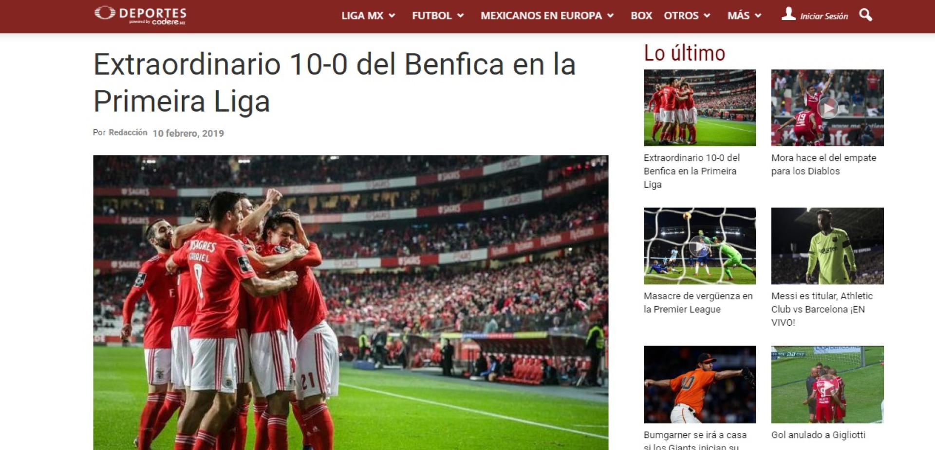 Humilhação do Benfica ao Nacional já corre mundo