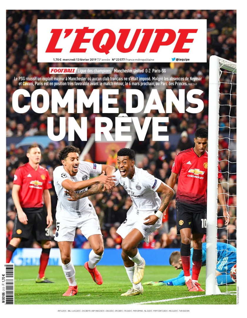 Lá fora: A "vingança de Di María" numa "lição de francês" em Old Trafford