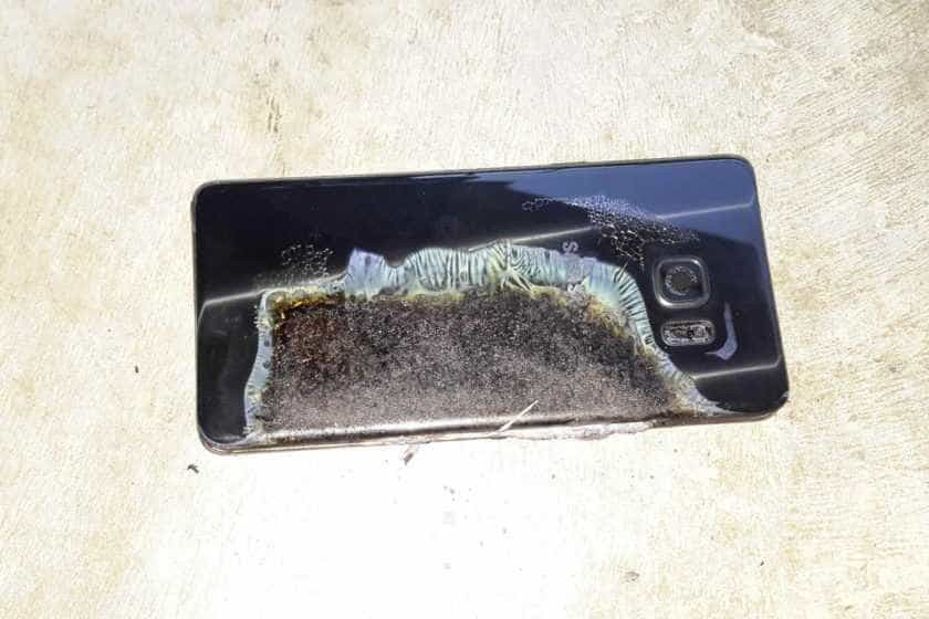 Galaxy Note 7 back to  explode See the images. -